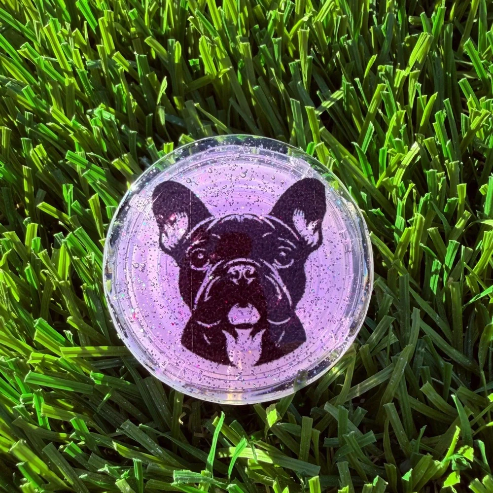 Purple French Bulldog Phone Grip